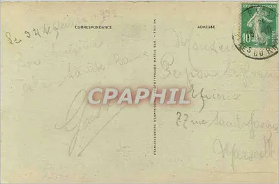 La Sainte-Baume - Las - Szlak Giniez — Wydawca: Wydawnictwo Fototypograficzne, Toulon, n°5 — Rewers
