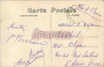 St-Porchaire — Pod drzewami la Roche-Courbon — Miché Braun, dépêche — Rewers