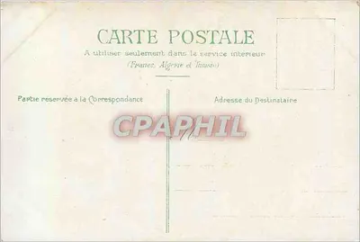 Myosotis — pequena flor da felicidade — carta postal francesa — Verso