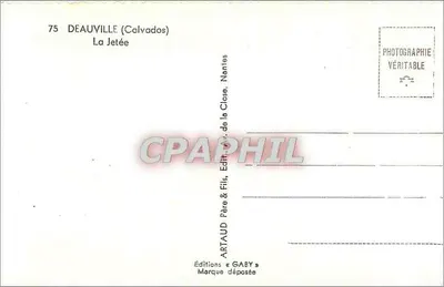 Deauville (Calvados) — La Jetée — Edizioni Gaby — Verso