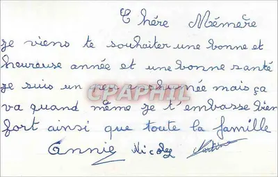 Zimowy widok Paryża — Szczęśliwy Nowy Rok — M. D. PARIS n° 983 — Rewers