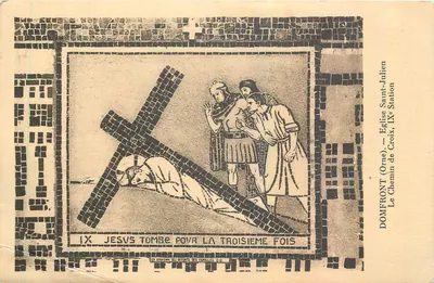 Domfront (Orne) — Igreja de São Julião, 1ª Estação — Lembrança dos Crianços