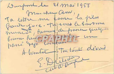 Domfront (Orne) — Igreja de São Julião, 1ª Estação — Lembrança dos Crianços — Verso