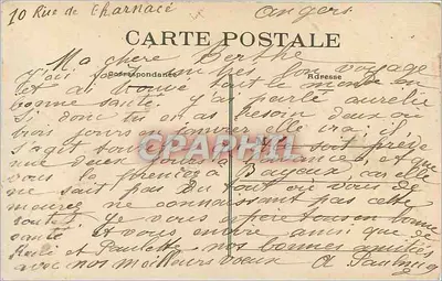 Angers - Statua Dawida z Angers — N.G. n°43 — Rewers