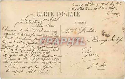 Saumur — Zamek, Katedra św. Piotra, Ratusz, widok z mostu Cessurt — LL. — Rewers
