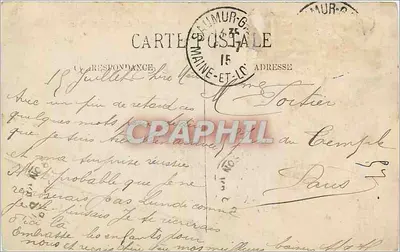 Saumur — O Quai de Limeuges, o Ponte Cessart e o Bairro dos Pontes — Verso