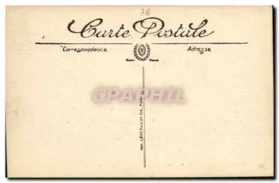 Le Havre — O navio de passageiros « Paris » da Cie Générale Transatlantique — salão misto — n° 506 — LL — Verso