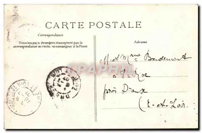 Le Havre — A « Provence » em tempestade — Editor EID, n° 284 — Verso