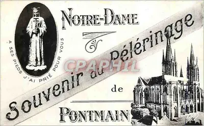 Bilhete postal moderno Notre Dame de Pontmain Mayenne