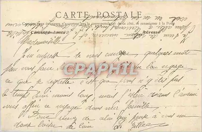 Mayenne — Panorama de Notre-Dame — Poirier frères, editores em Mayenne — Verso