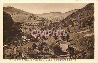 Vista de Bussang tirada da casa florestal de Taye — série 1502 — editor BRAUN & Cie, Imp.-Edit. Rathouse-Dorrach