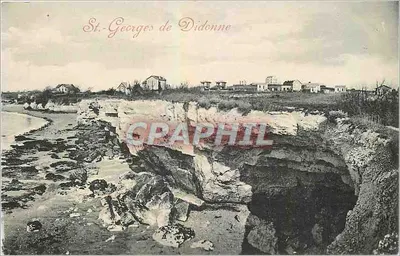 St.-Georges de Didonne — vista das falésias e da margem — editor não identificado