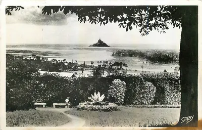 Avranches - O Mont-Saint-Michel visto do Jardim das Plantas — G. ARTAUD, Editor, Avranches