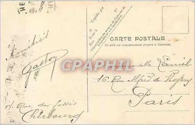 Cherbourg — Góra Roule i Ogrodnik Publiczny — V. P. Paris. Nr 8 — Rewers
