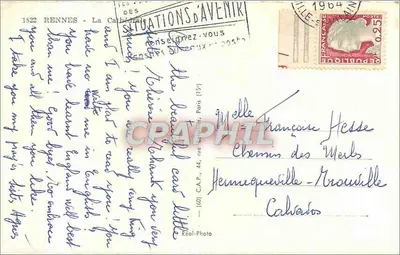Rennes — Katedra — wydawca Cap, nr serii (60) C.A.P. — Rewers