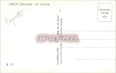 Lisieux (Calvados) - El Calvario — Editor Lev, n° B. 112 — Reverso