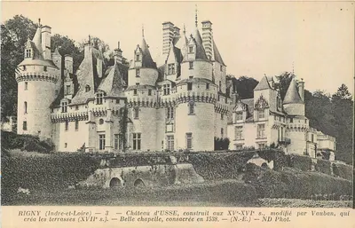 Rigny (Indre-et-Loire) — Castelo de Usse — ND Phot.