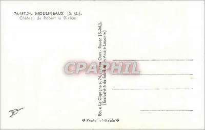 Castelo de Robert le Diable — Moulineaux (S.-M.) — Ed. La Cigogne — Verso