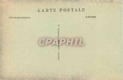 NANTES — A Prefeitura — Quai Ceineray — F. Chadeau, Impr. Edit., Nantes — Verso