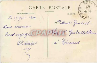 Granville — Efekt zapadania się w port — N.G. n°122 — Rewers