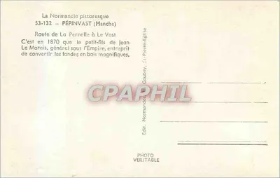 Lasowa droga — PÉPINVAST (Manche) — Wyd. PHOTO VERITABLE — Rewers