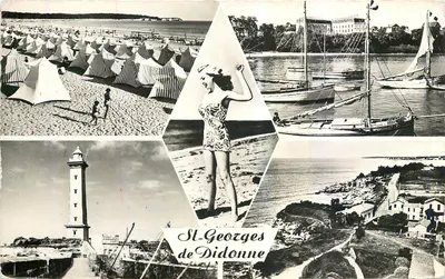 St-Georges-de-Didonne — praia, porto, farol — Réal-Photo, n°494