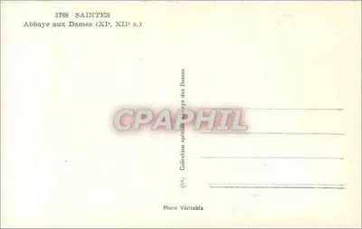 Saintes — Abpia aux Dames (XIe, XIIe s.) — Cap — Rewers