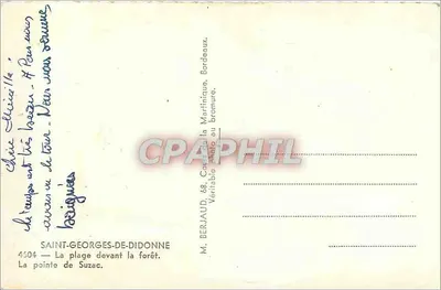 Saint-Georges-de-Diddonne — A praia diante da floresta — Tito — Verso
