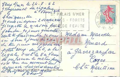 Plage du Platine — Saint-Palais-sur-Mer — éditeur non visible — Verso