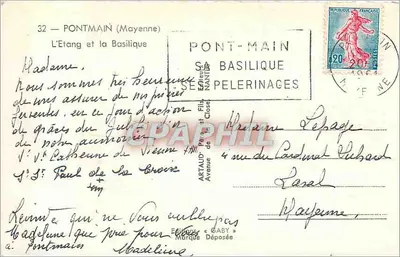 Pontmain (Mayenne) — Jezioro i Bazylika — Gaby — Rewers