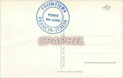 Menton – Ogród kwitnący – Wyd. S.I.C.A. 98, Av. Saint-Lambert — Rewers