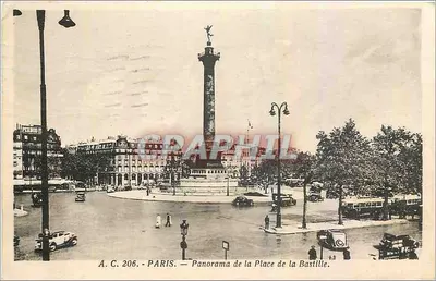 Paris — Panorama de la Place de la Bastille — Perkod, A.C. 206
