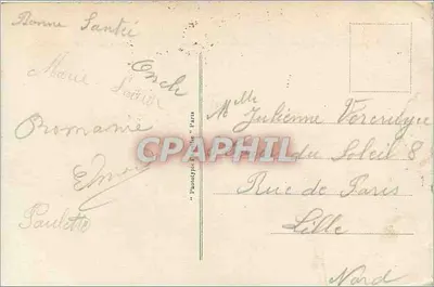 Saint-Germain-en-Laye — Zamek, Kościół, Stacja Pociągowa widziane z Parterre — de Darbe feuille — Rewers