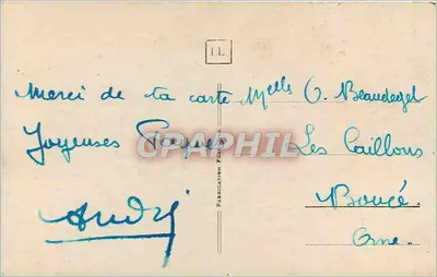 Galinha com cesta de ovos e rosas — Mesande 990 — Verso