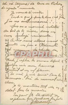 Zamek Jesselin — widok z Parku — Kolekcja Villard, Quimper, n°4983 — Rewers