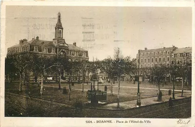 Roanne - Praça do Palácio de Vila — editor Stéidal, n° 5004