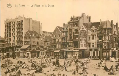 La Panne — A Praia e a Digue — Editor STAR, n° 1015
