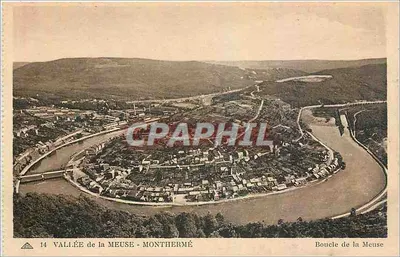 Vale da Meuse - Monthermé — Curva da Meuse — C° dos Artes Fotomecânicos, Paris-Strasbourg