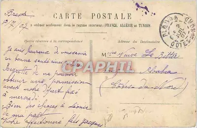Royan-les-Bains - La Grande Conche — widok plaży i budynków — wydawca nieznany — Rewers