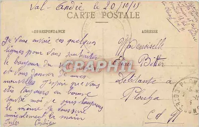 O Val-André (C.-du-N.) — As Falaises — J. Sural, editor, Rennes — Verso