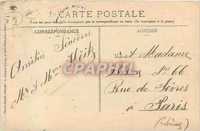 Poix — O Hôtel de Ville — Coleção Pruvot, tabacs — Verso