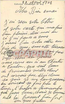 Liefdespaar — viooltjes — Collectie Chromatique N° 3019 — Achterkant