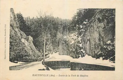 Hauteville (Ain) — Entrada da Floresta de Mazières — Miguët Frères, Hauteville (Ain)