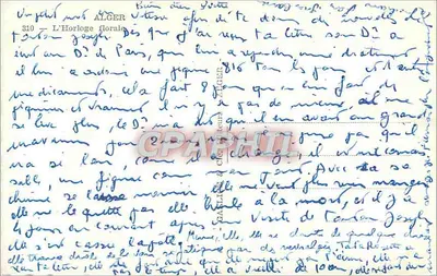 A Relógio Floral — Argel — editor J. Solf, n° 310 — Verso