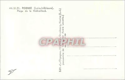 Plaża Noëveillard — Pornic (Loire-Inférieure) — Wyd. «La Cigogne» — Rewers