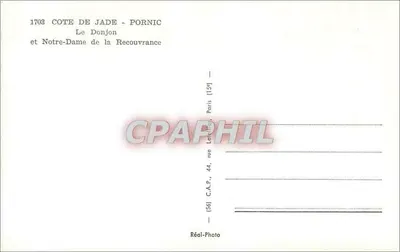 The Keep and Notre-Dame de la Recouvrance — Jade Coast, Pornic — Réal-Photo — Back