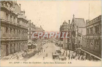 LYON — Place des Cordeliers — Église Saint-Bonaventure — E.R.