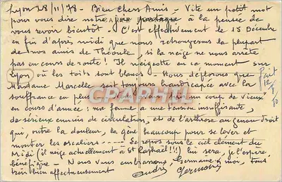 Châteauneuf - Sneeuw - Salon 1931 — (Van toepassing) — Collectie Chantereau — Achterkant