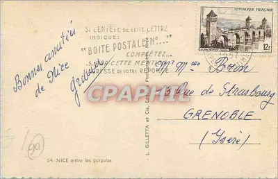 Nice tussen de pergola's — L. Gilletta et Cie, n°64 — Achterkant