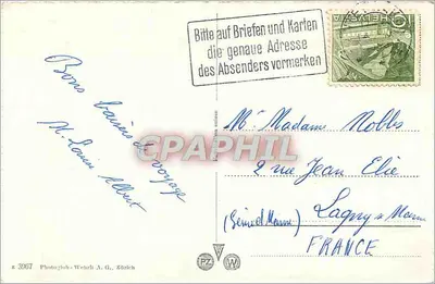 Interlaken i Jungfrau (4166 m) — Photo-Graphie — Photo-Glob-Wehrli A.G., Zurych — Rewers